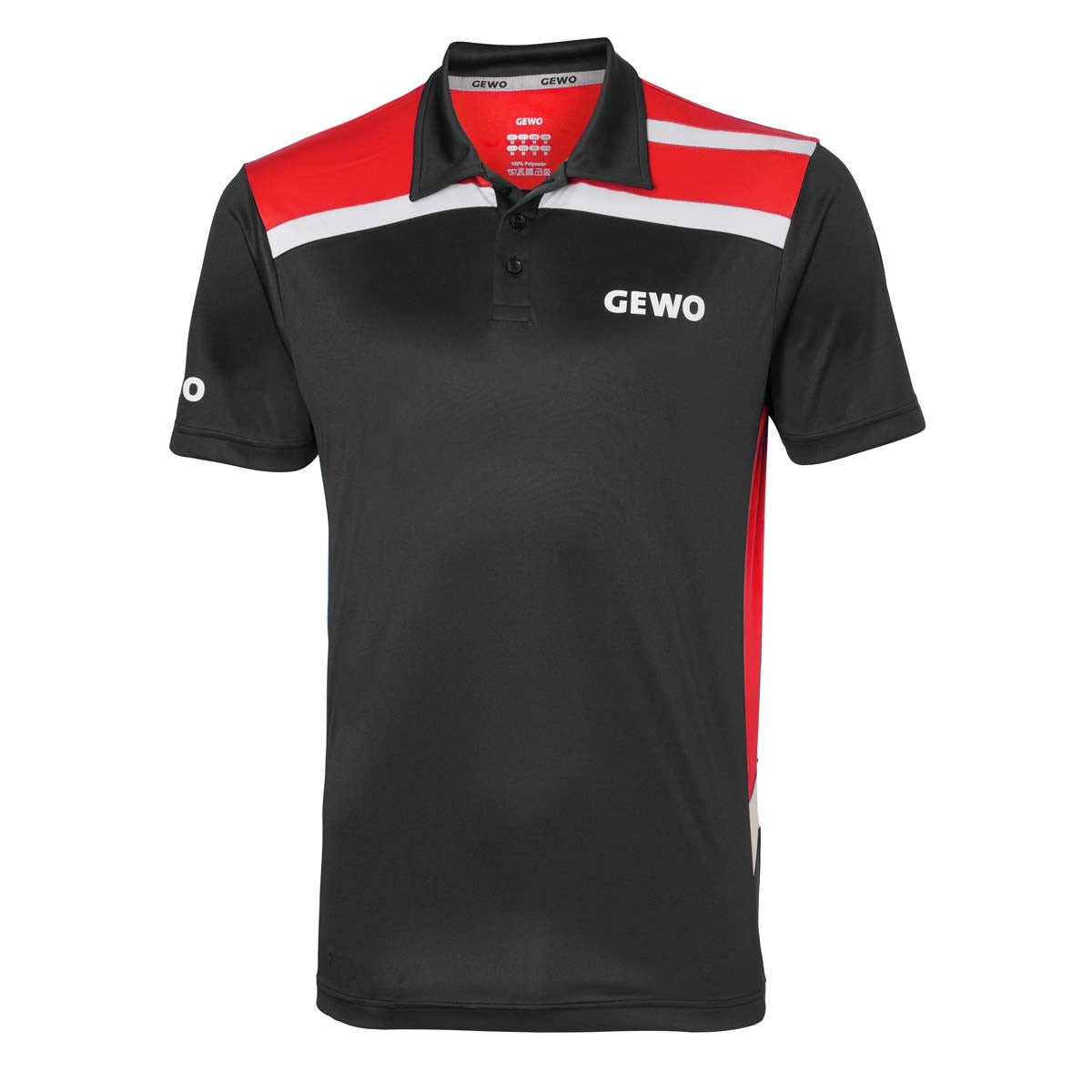 Gewo shirt Aurora black/red