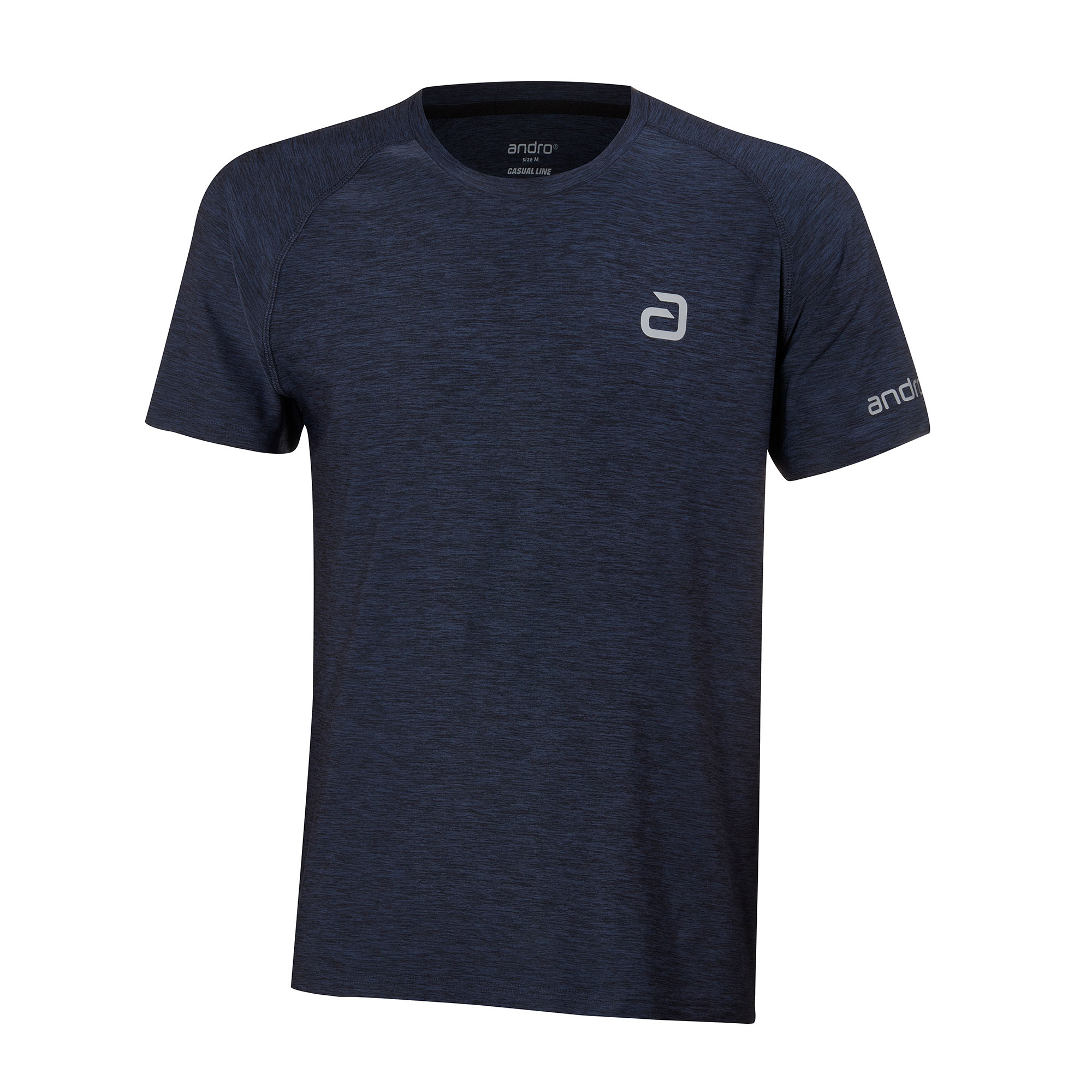 Andro Shirt Melange Alpha dark blue